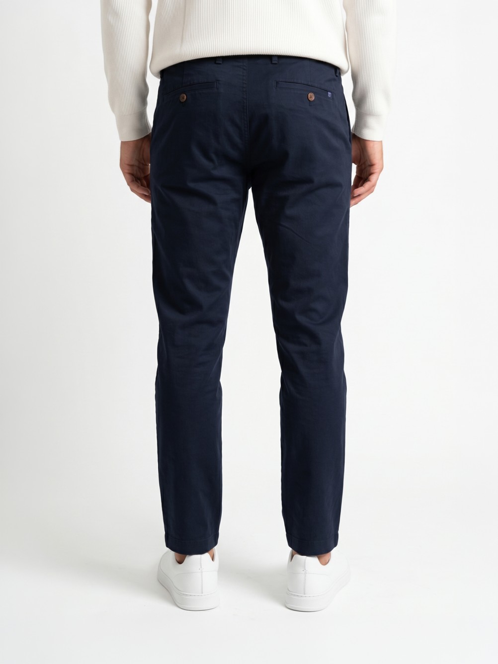 Calça chino em algodão elástico