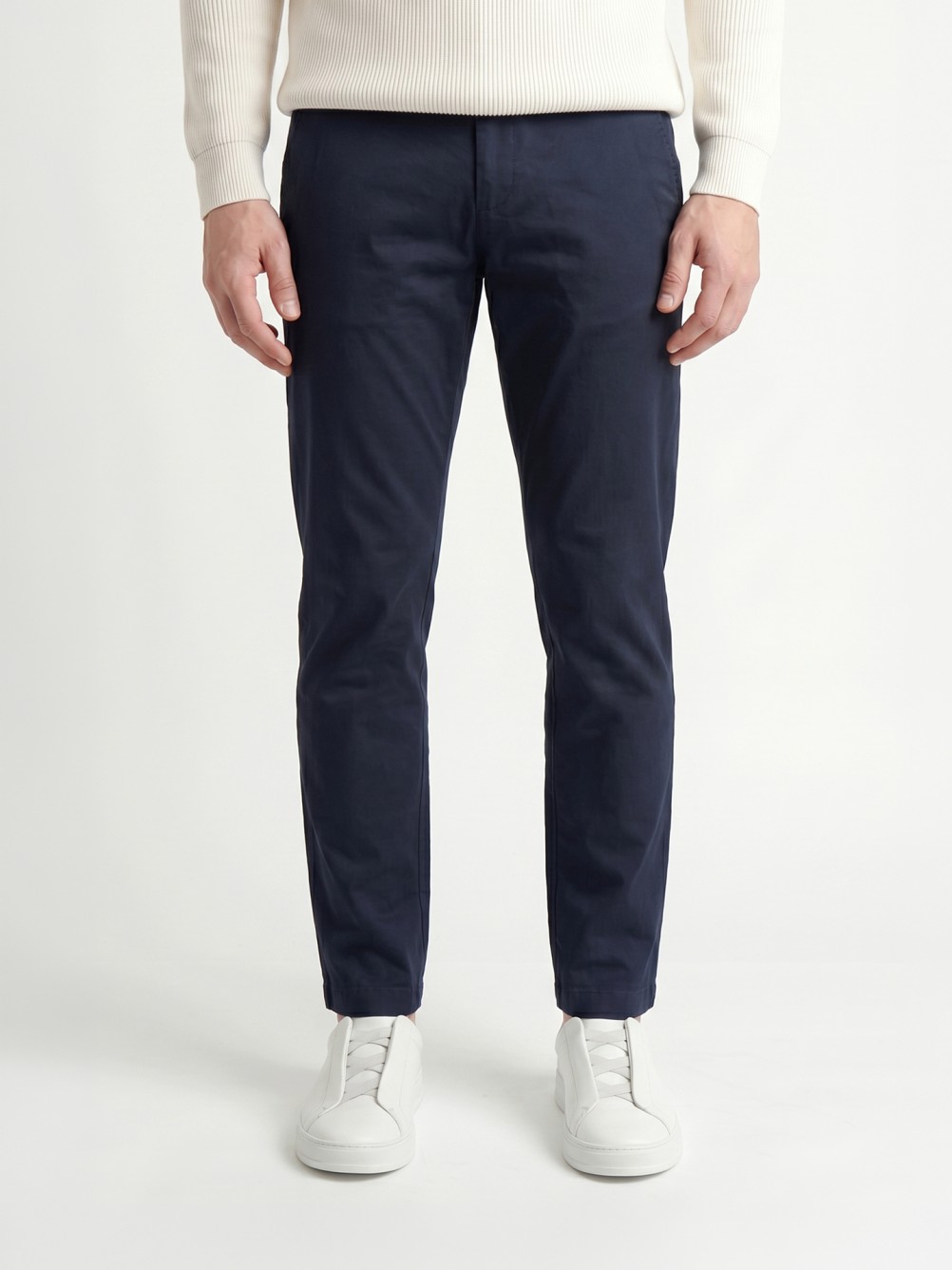 Calça chino em algodão elástico