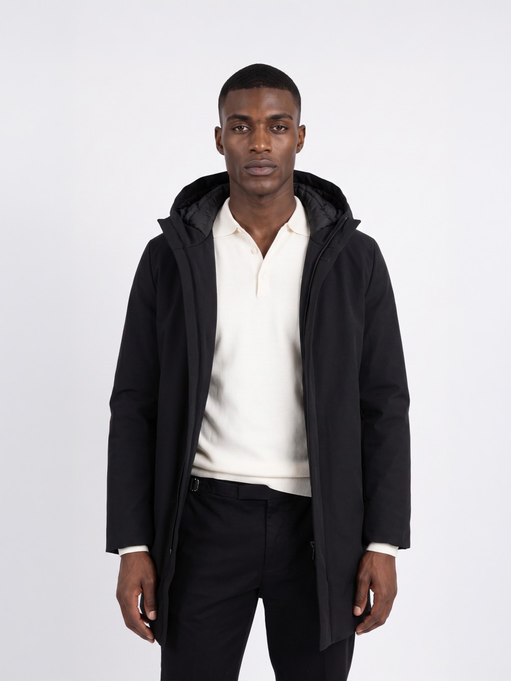 Parka t�cnica com capuz