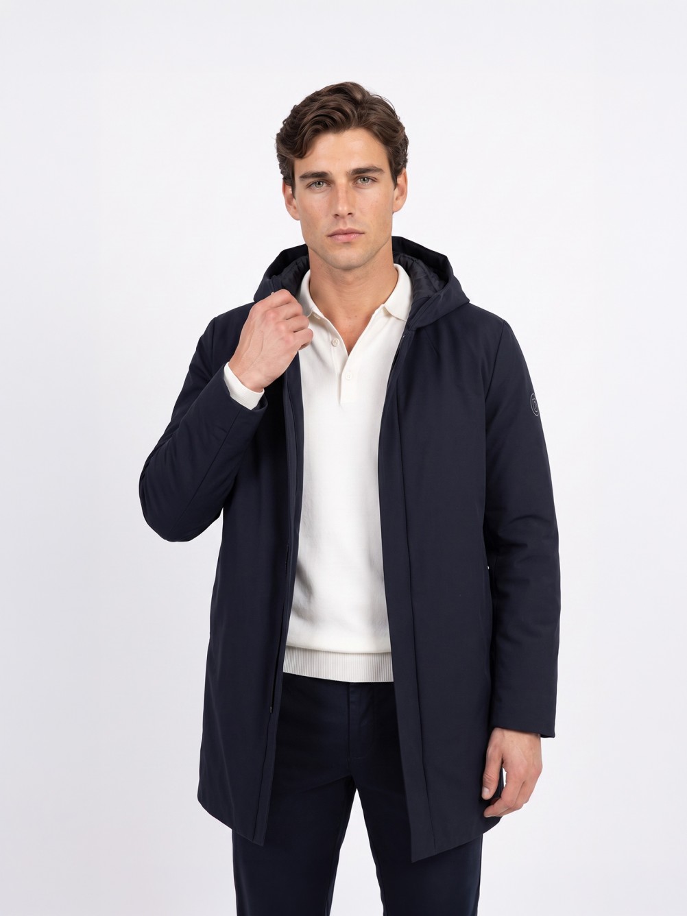 Parka t�cnica com capuz