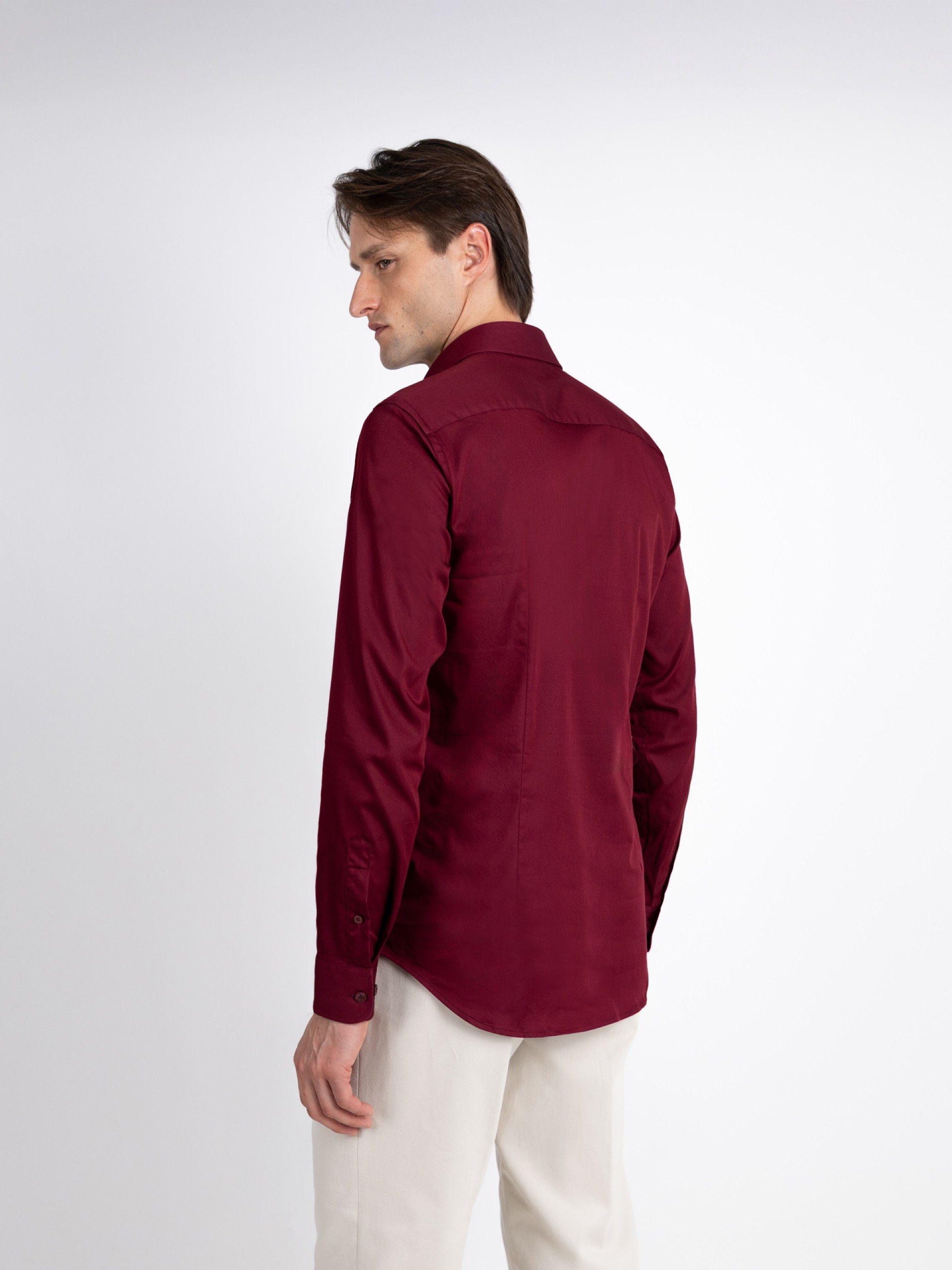 Camisa lisa Skinny Fit