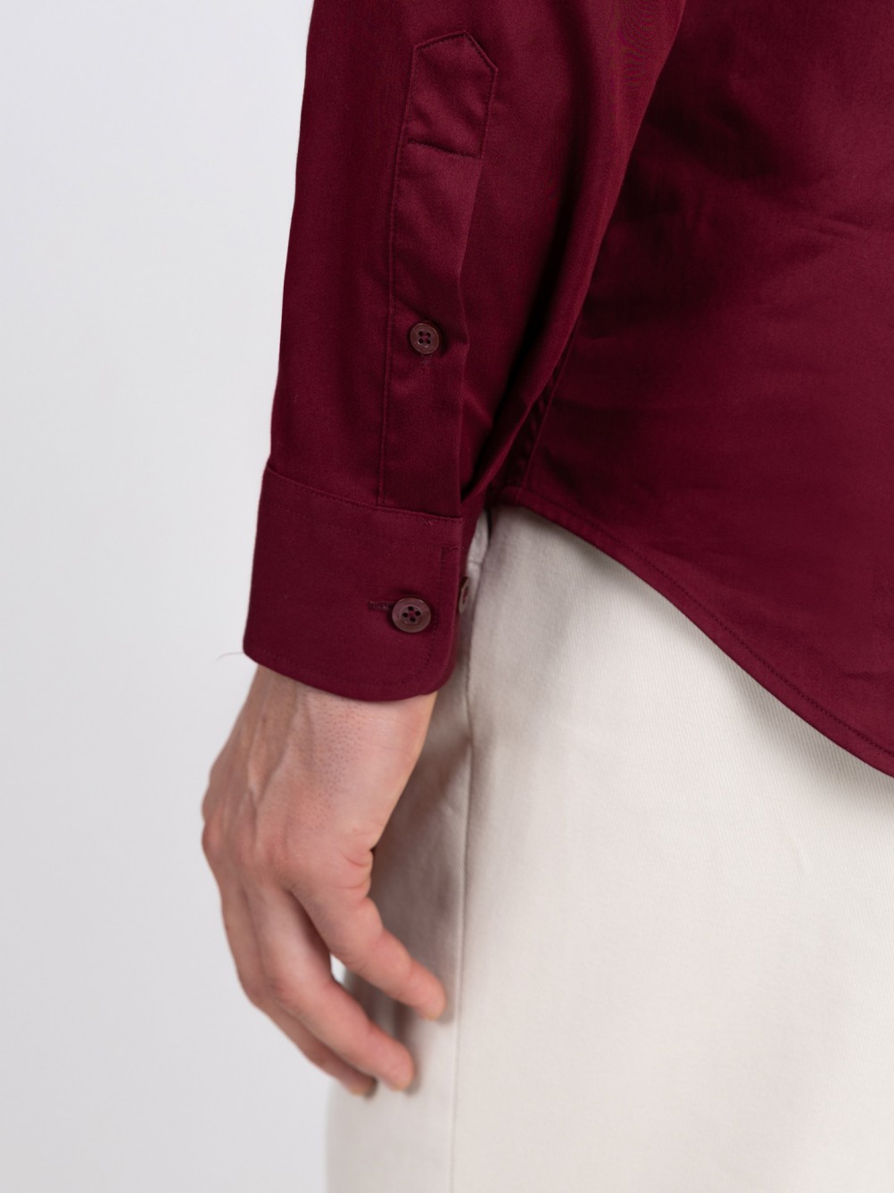 Camisa lisa Skinny Fit