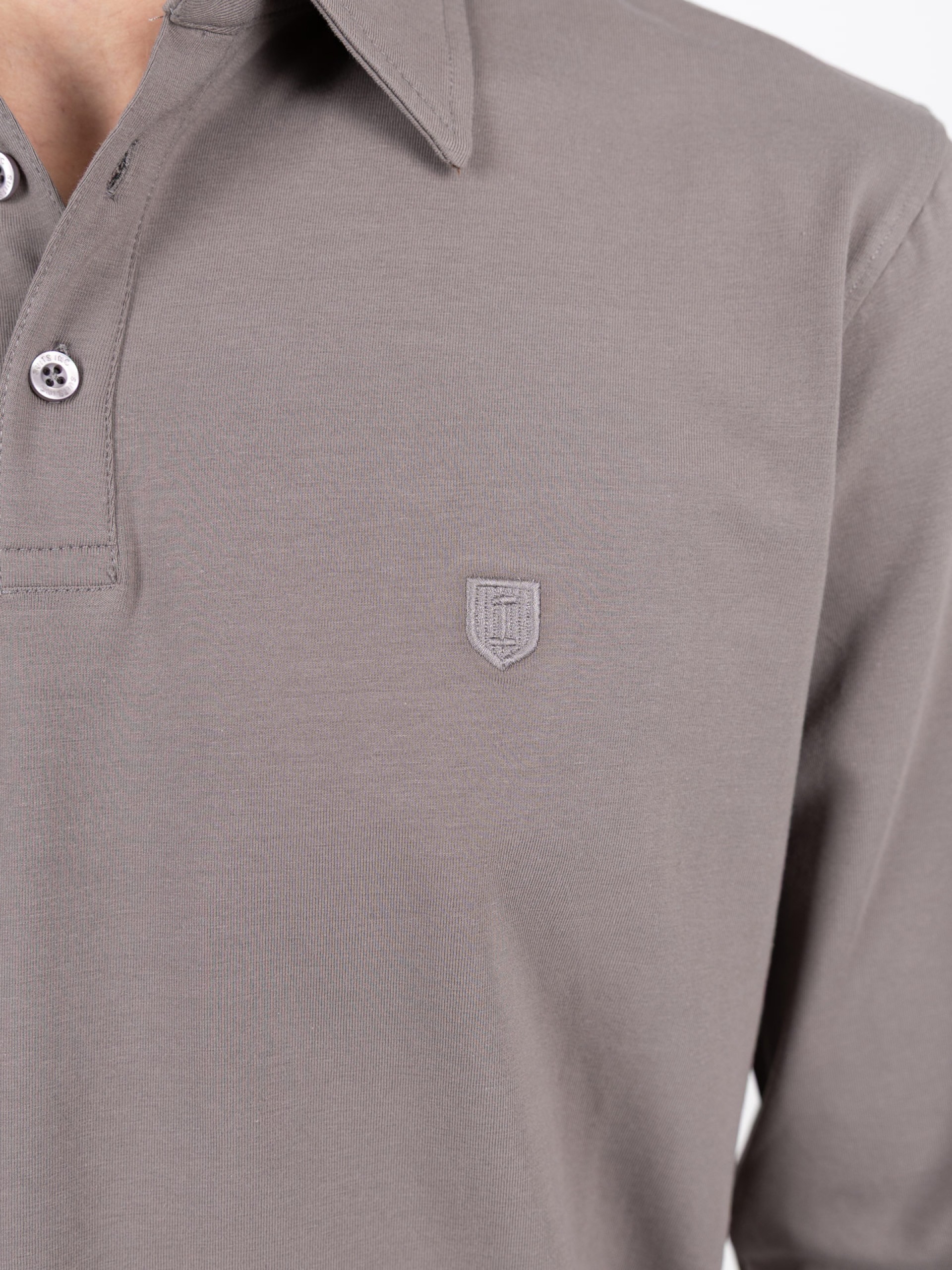 Long-sleeve polo shirt