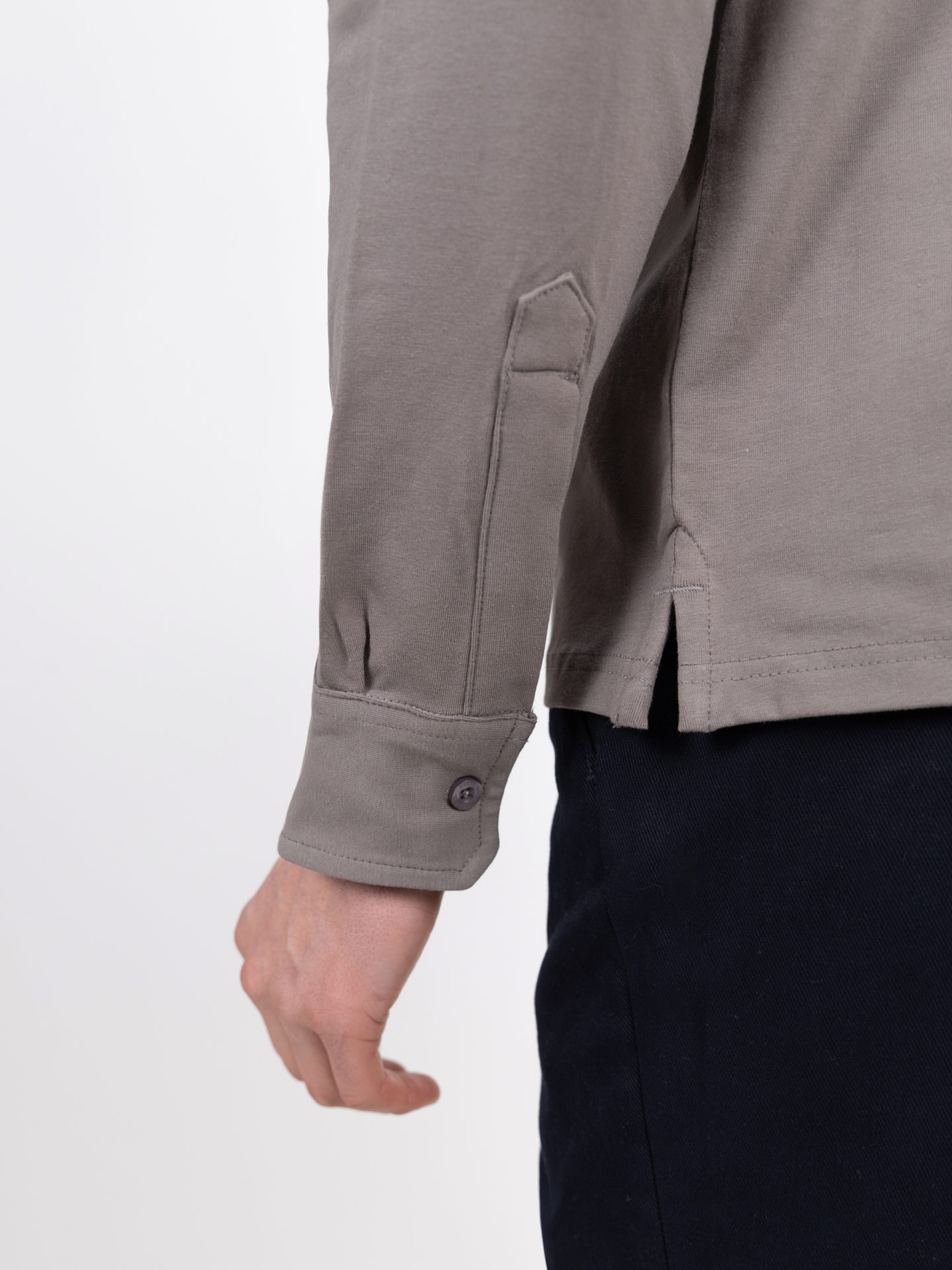 Long-sleeve polo shirt