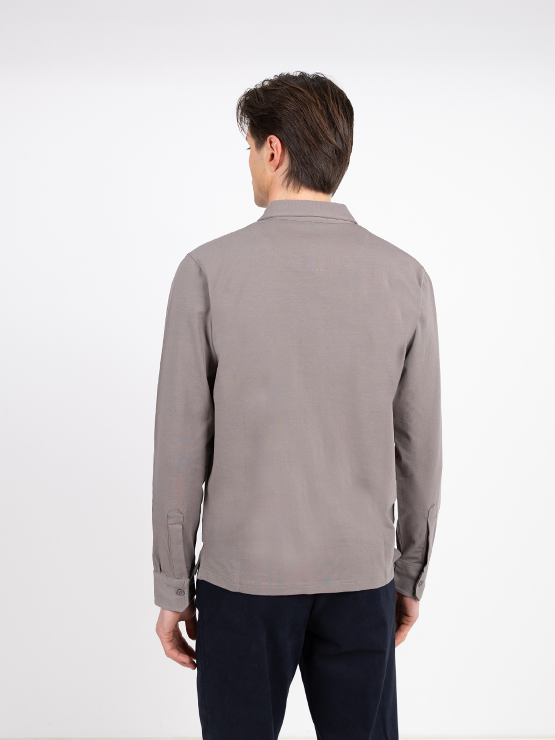 Long-sleeve polo shirt