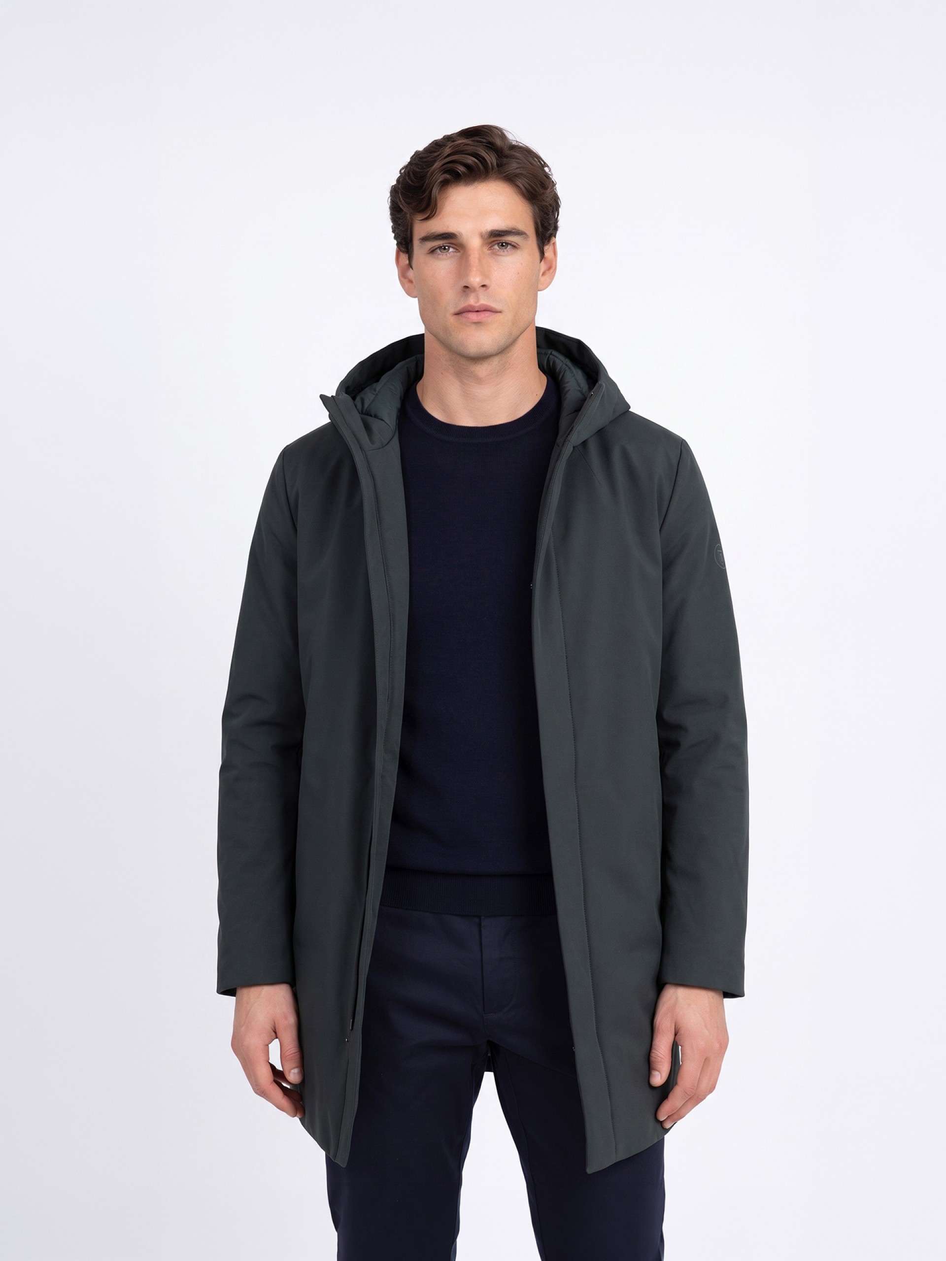 Parka técnica com capuz
