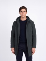 Parka técnica com capuz Parka técnica com capuz