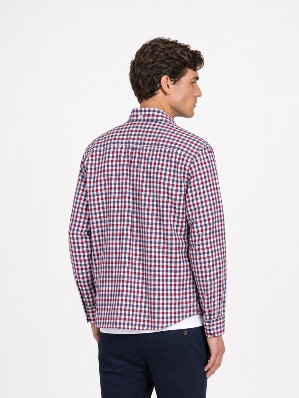 Camisa de algod�n de cuadros
