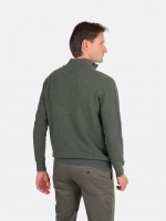 Knit sweater with half-zip 100% cotton Knit sweater with half-zip 100% cotton