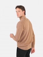 Camisola de malha meio fecho 100% algod�o
