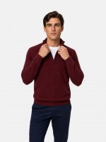 Camisola de malha meio fecho 100% algodão Camisola de malha meio fecho 100% algodão