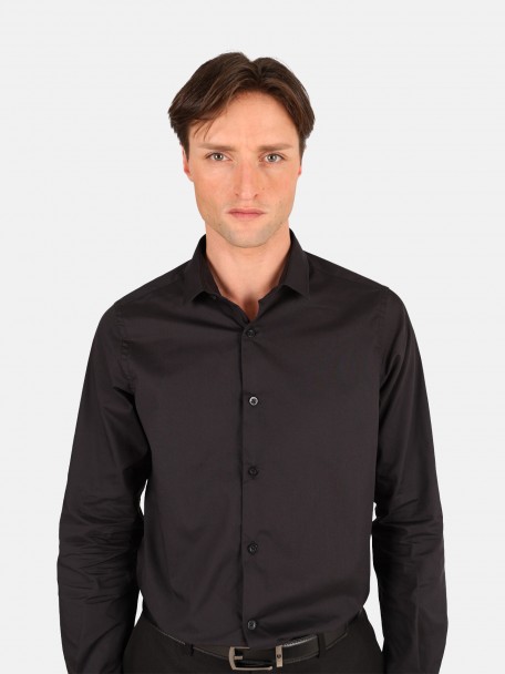 Camisa clásica lisa slim fit Camisa clásica lisa slim fit