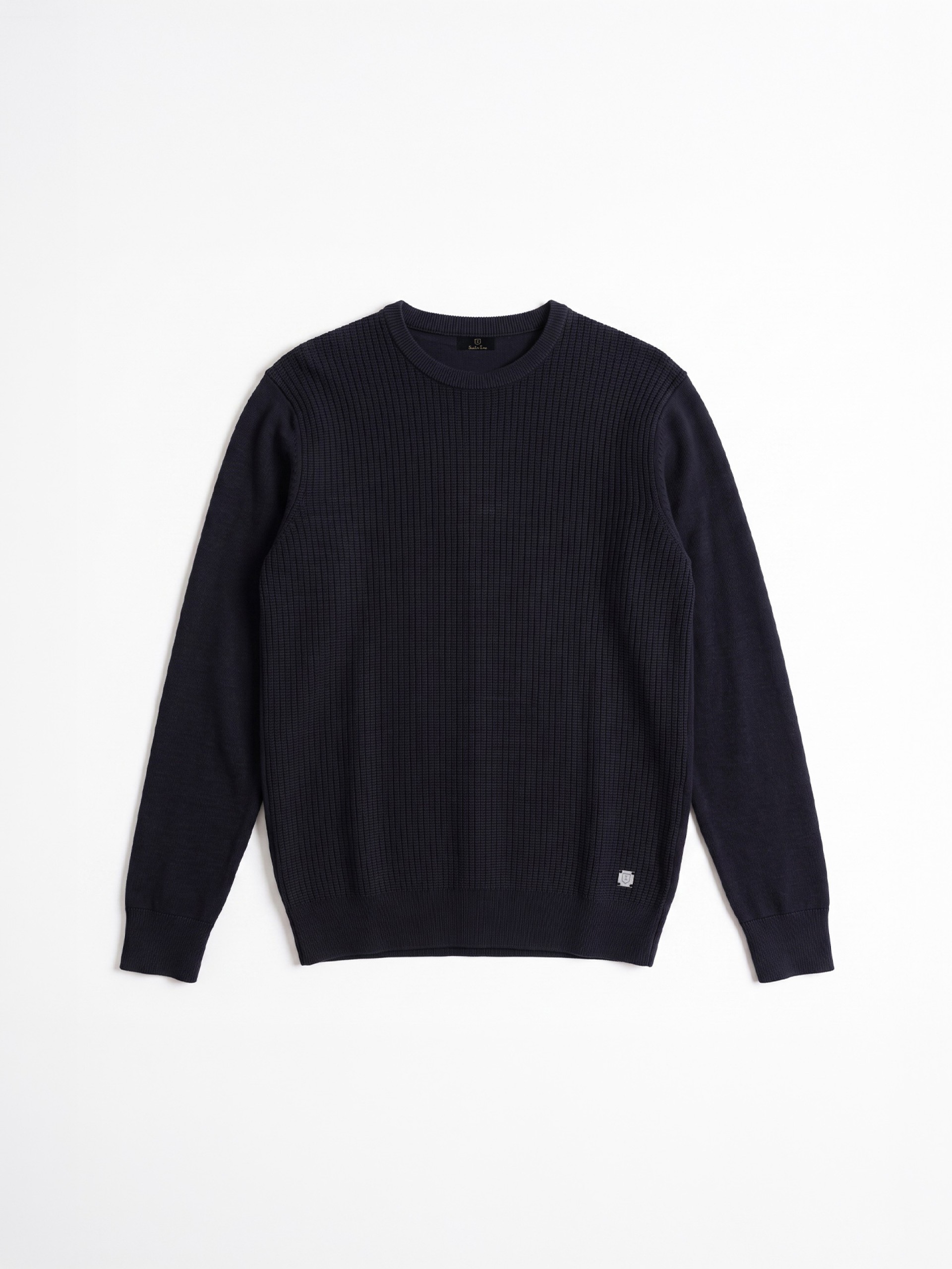 Camisola de malha gola redonda