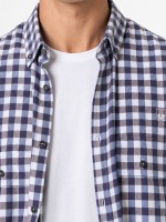 Cotton check pattern shirt