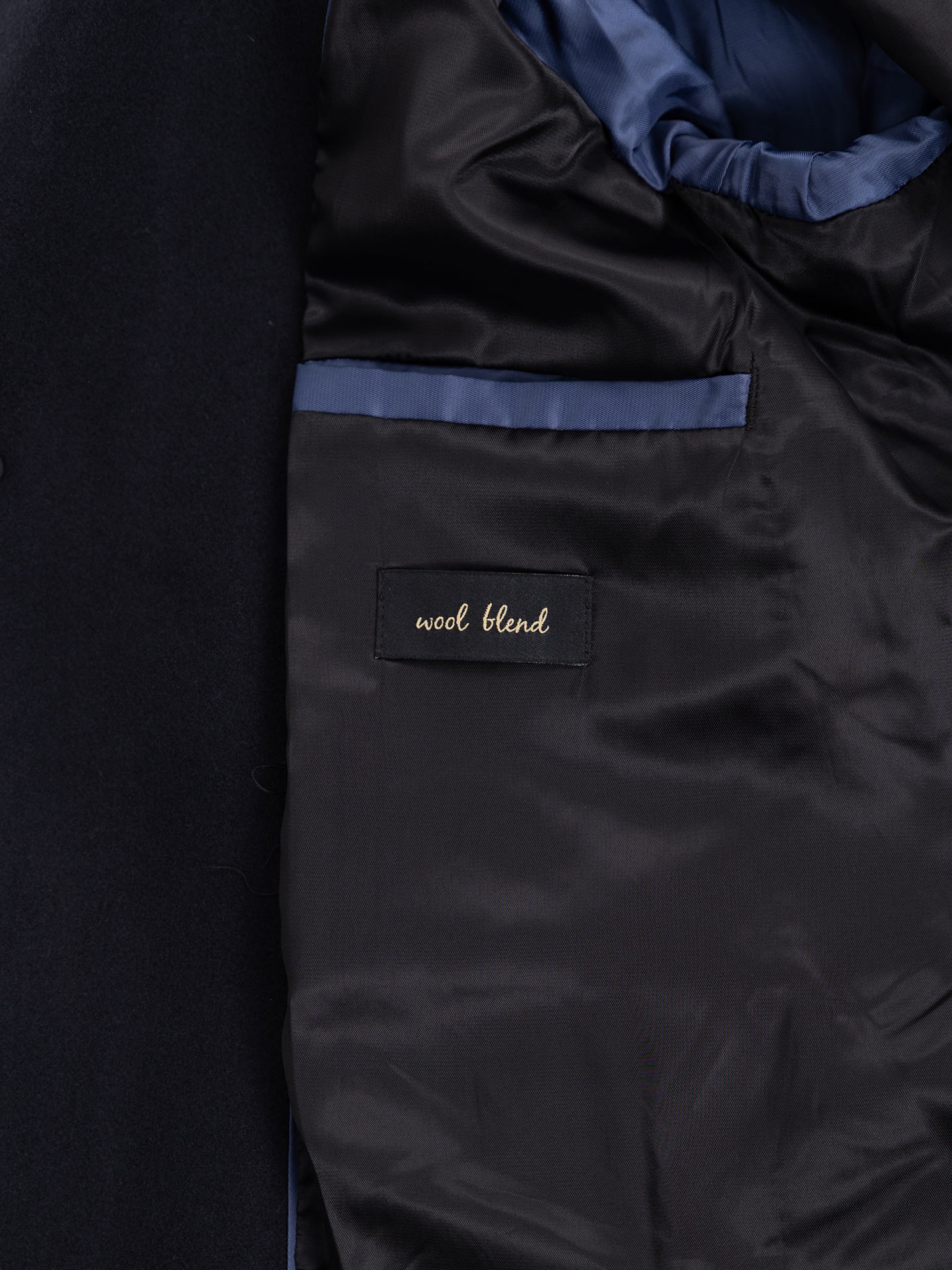 Overcoat with classic lapel