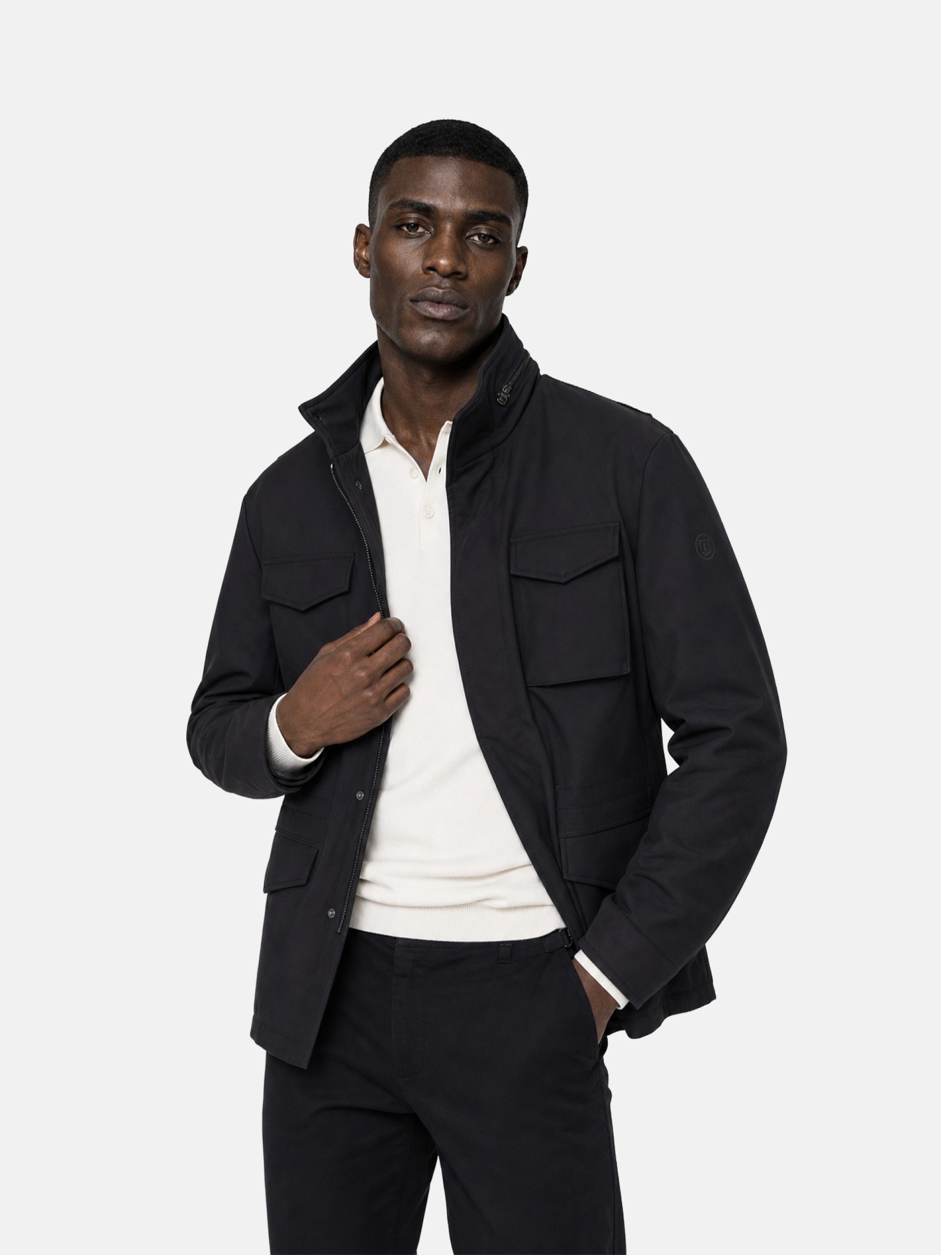 Technical jacket with hood