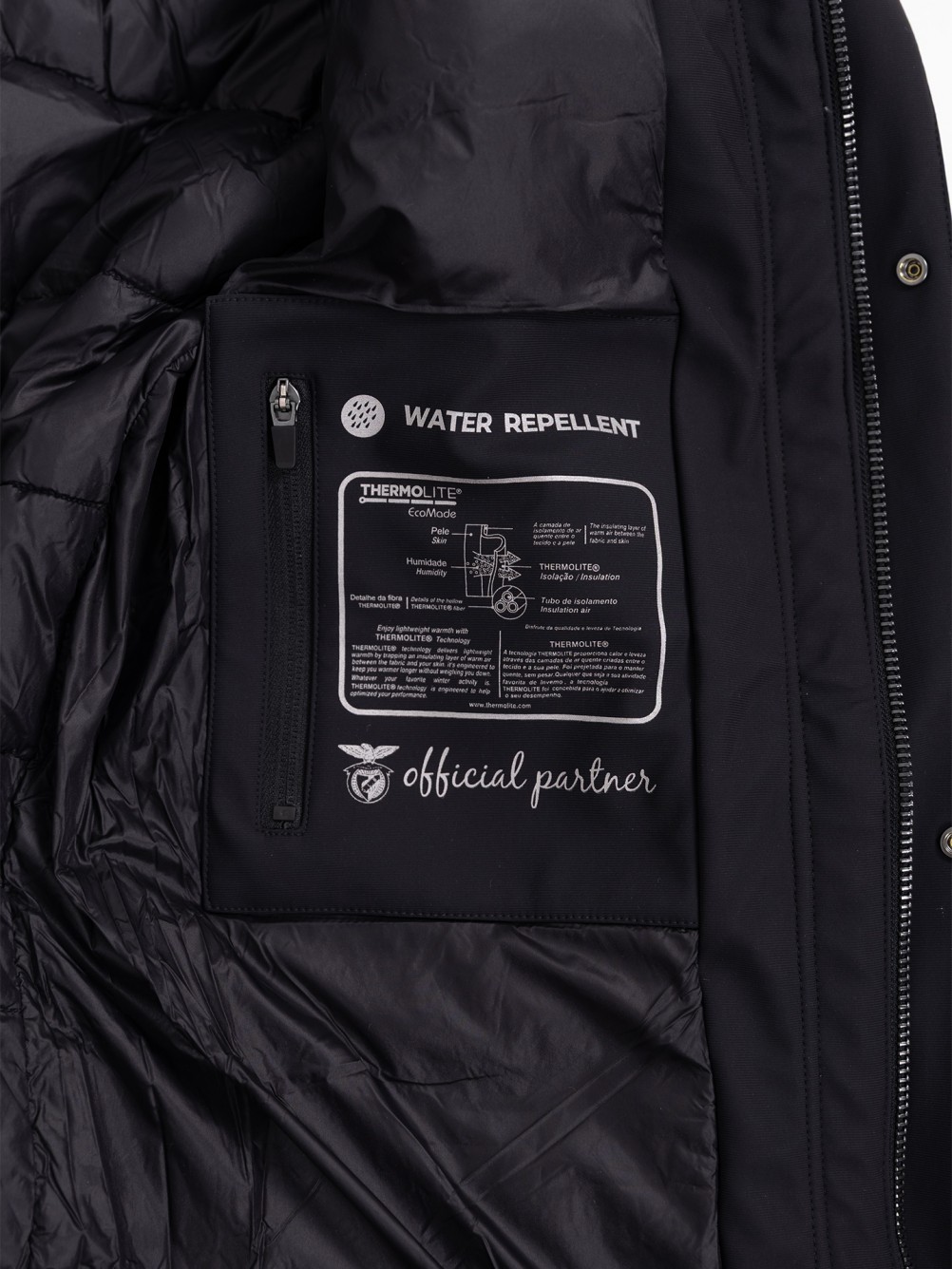 Parka t�cnica com capuz
