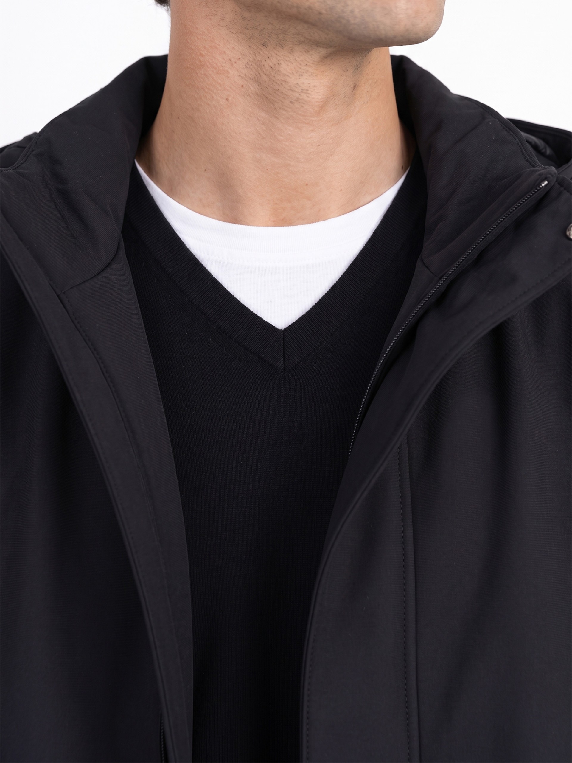Parka técnica com capuz