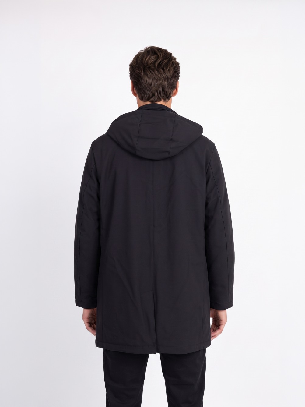 Parka t�cnica com capuz