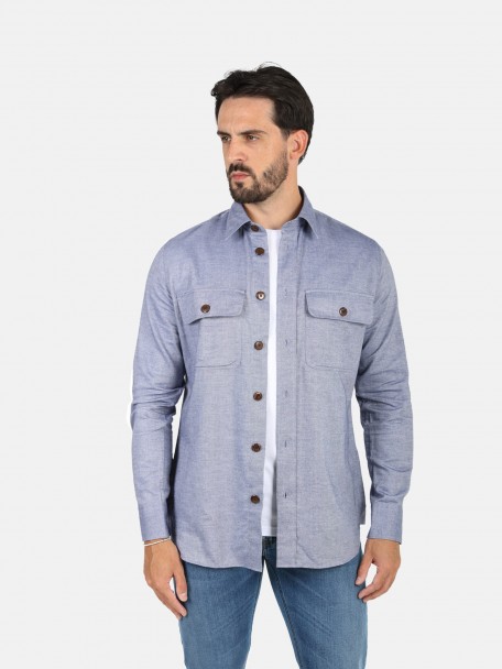 Camisa oversize con bolsillos
