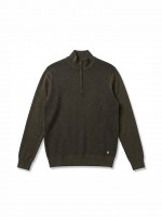 Half zip knitted jumper