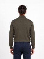 Half zip knitted jumper