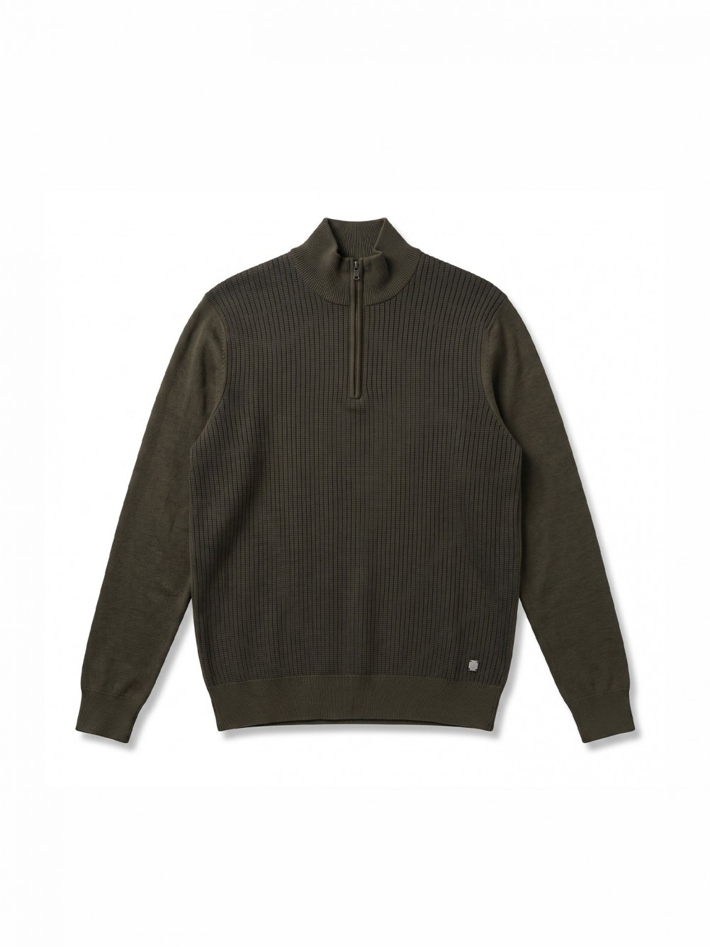 Half zip knitted jumper