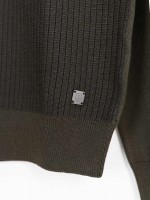 Half zip knitted jumper