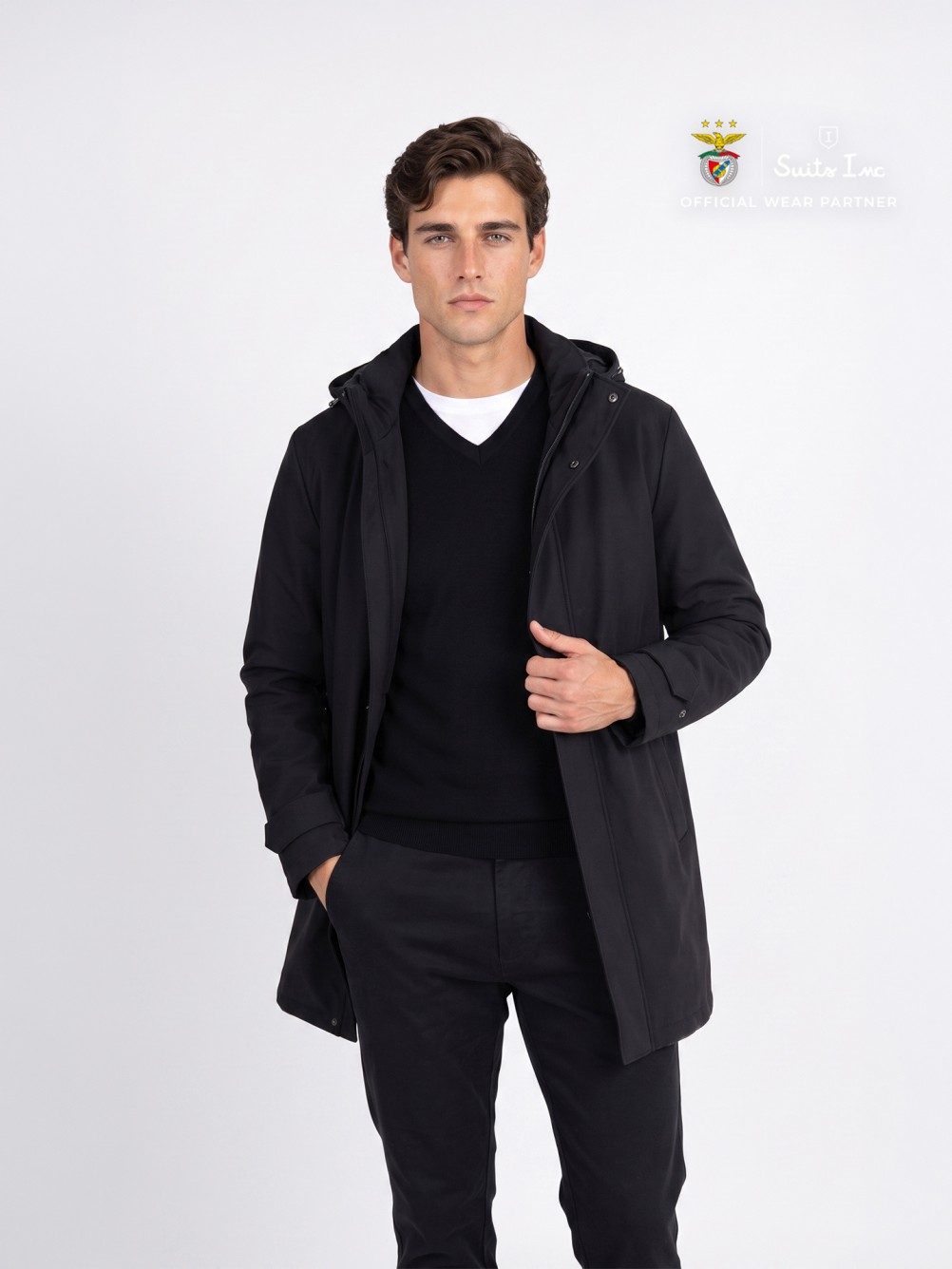 Parka t�cnica com capuz