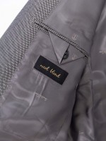 Regular Fit Micro Pattern Suit with Wool