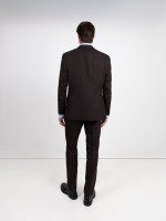 Regular Fit Micro Pattern Suit with Wool Regular Fit Micro Pattern Suit with Wool