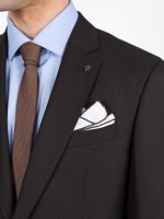 Regular Fit Micro Pattern Suit with Wool Regular Fit Micro Pattern Suit with Wool