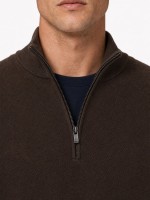 Knit sweater with half-zip 100% cotton Knit sweater with half-zip 100% cotton