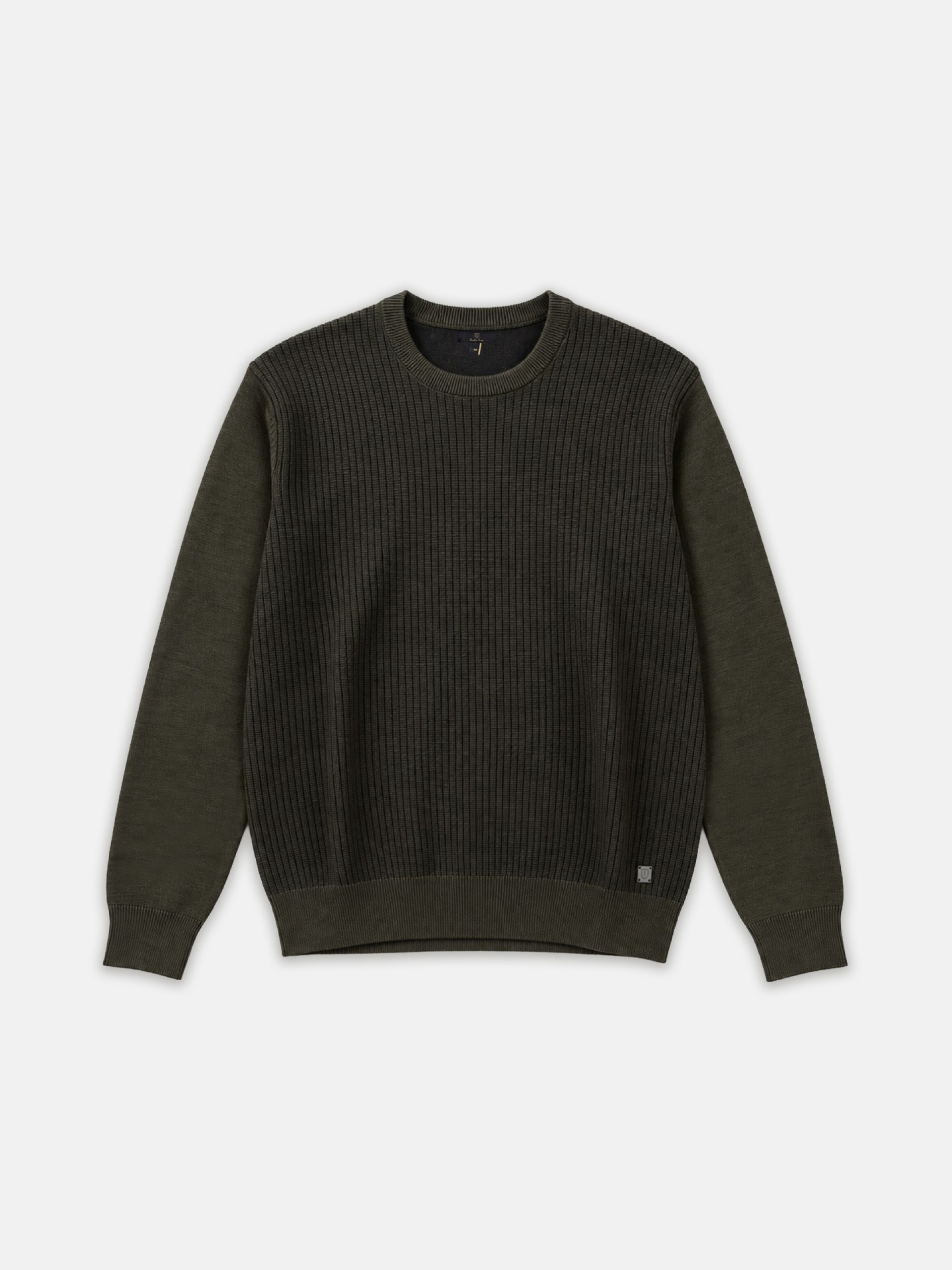 Crew neck knitted jumper