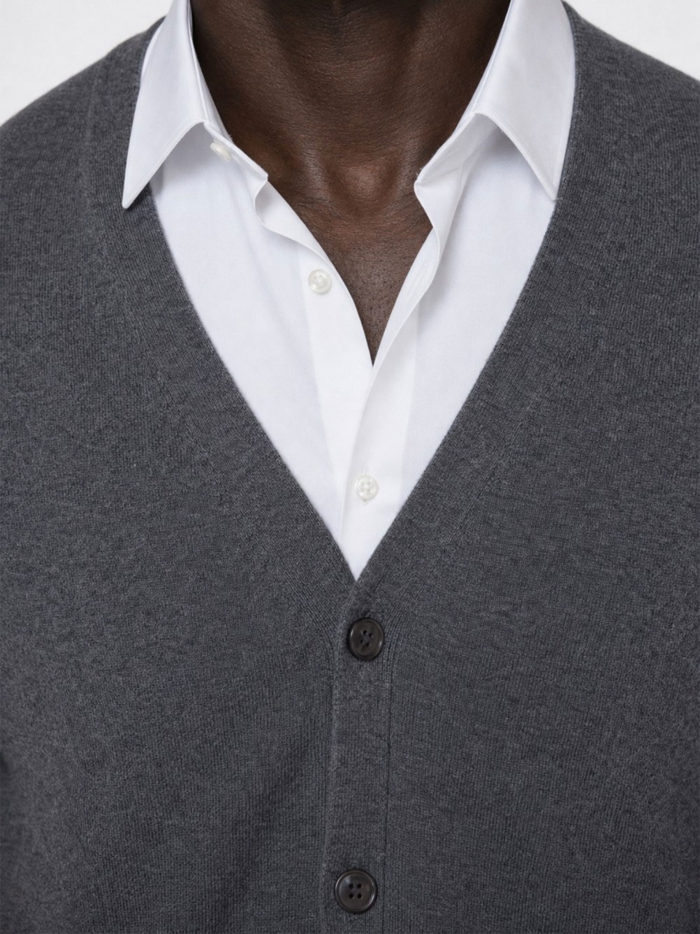 Cotton and cashmere knit cardigan