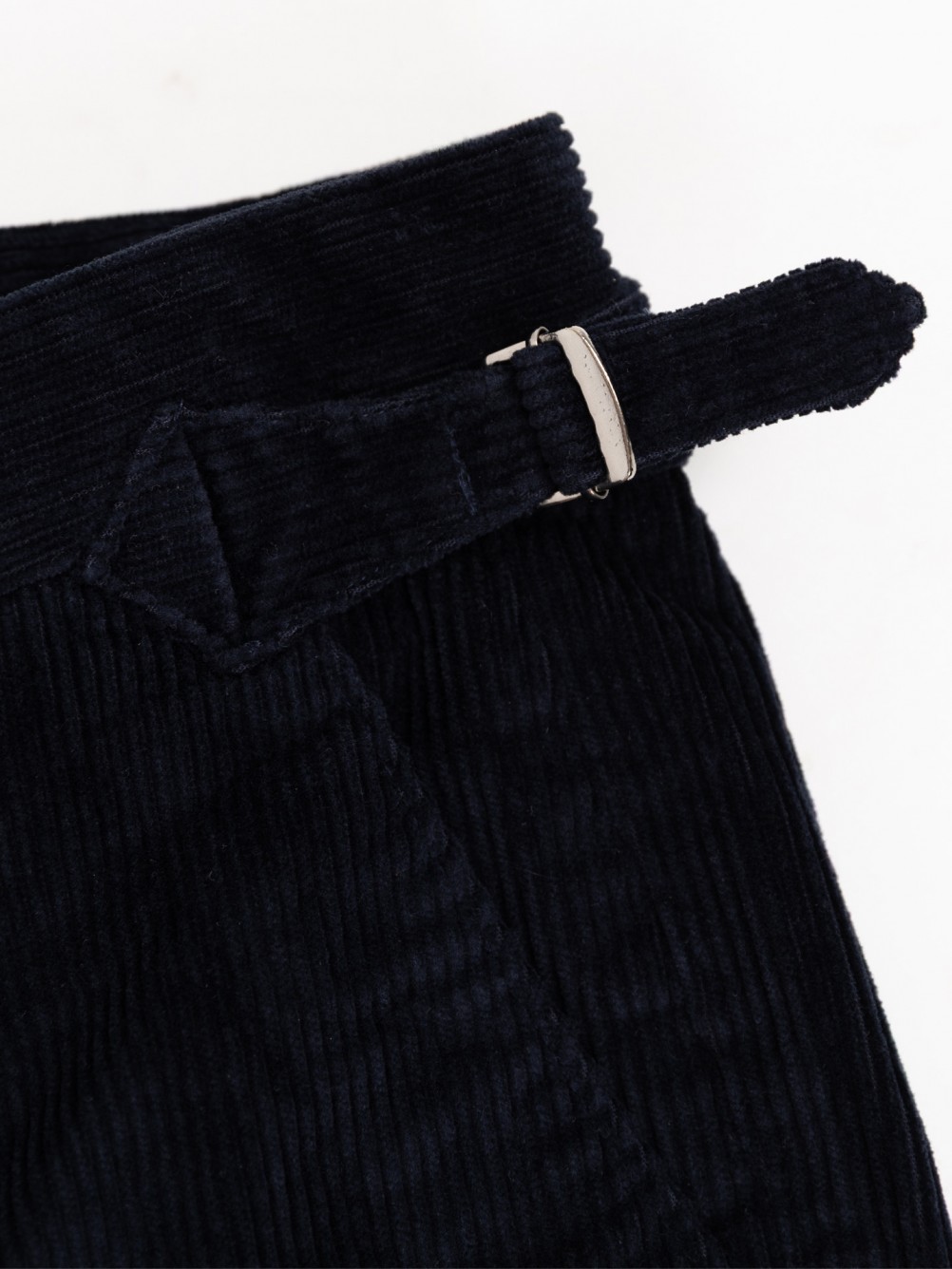 Corduroy chinos with adjustable waist