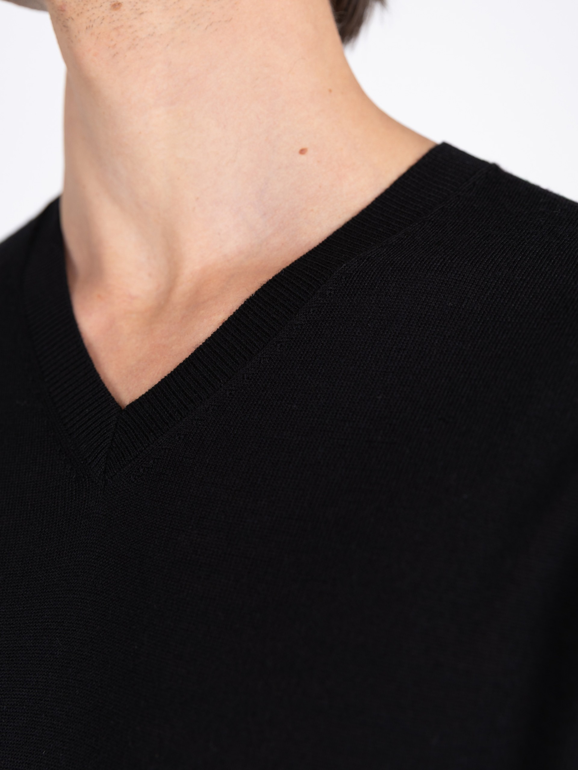 Camisola de malha 100% lã merino
