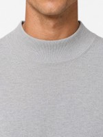 Camisola de meia gola algodão e caxemira Camisola de meia gola algodão e caxemira