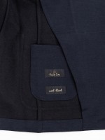 Wool-blend knitted blazer