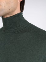Camisola de gola alta algodão e caxemira Camisola de gola alta algodão e caxemira