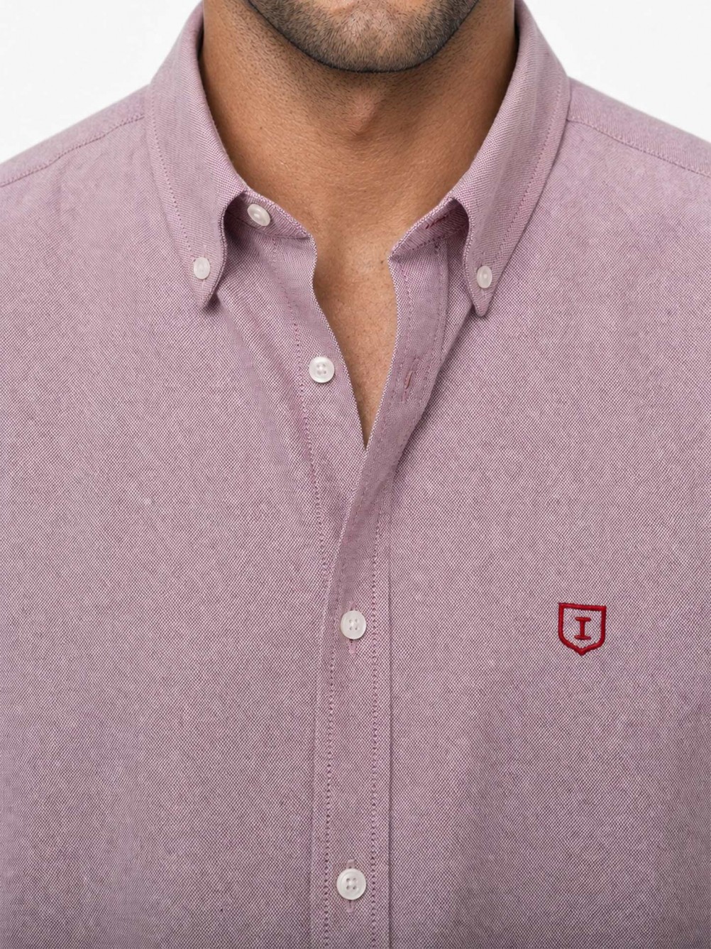 Camisa lisa 100% algodón regular sport