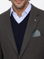 Blazer de micro padrão com lã Blazer de micro padrão com lã