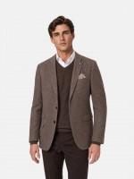 Blazer de micro padrão com lã Blazer de micro padrão com lã