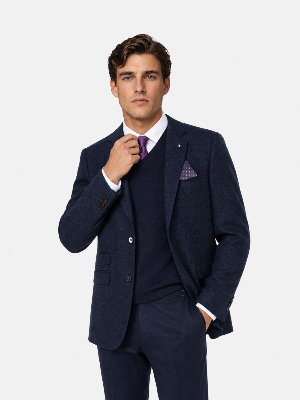 Blazer de micro padr�o com l�