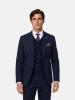 Blazer de micro padr�o com l�