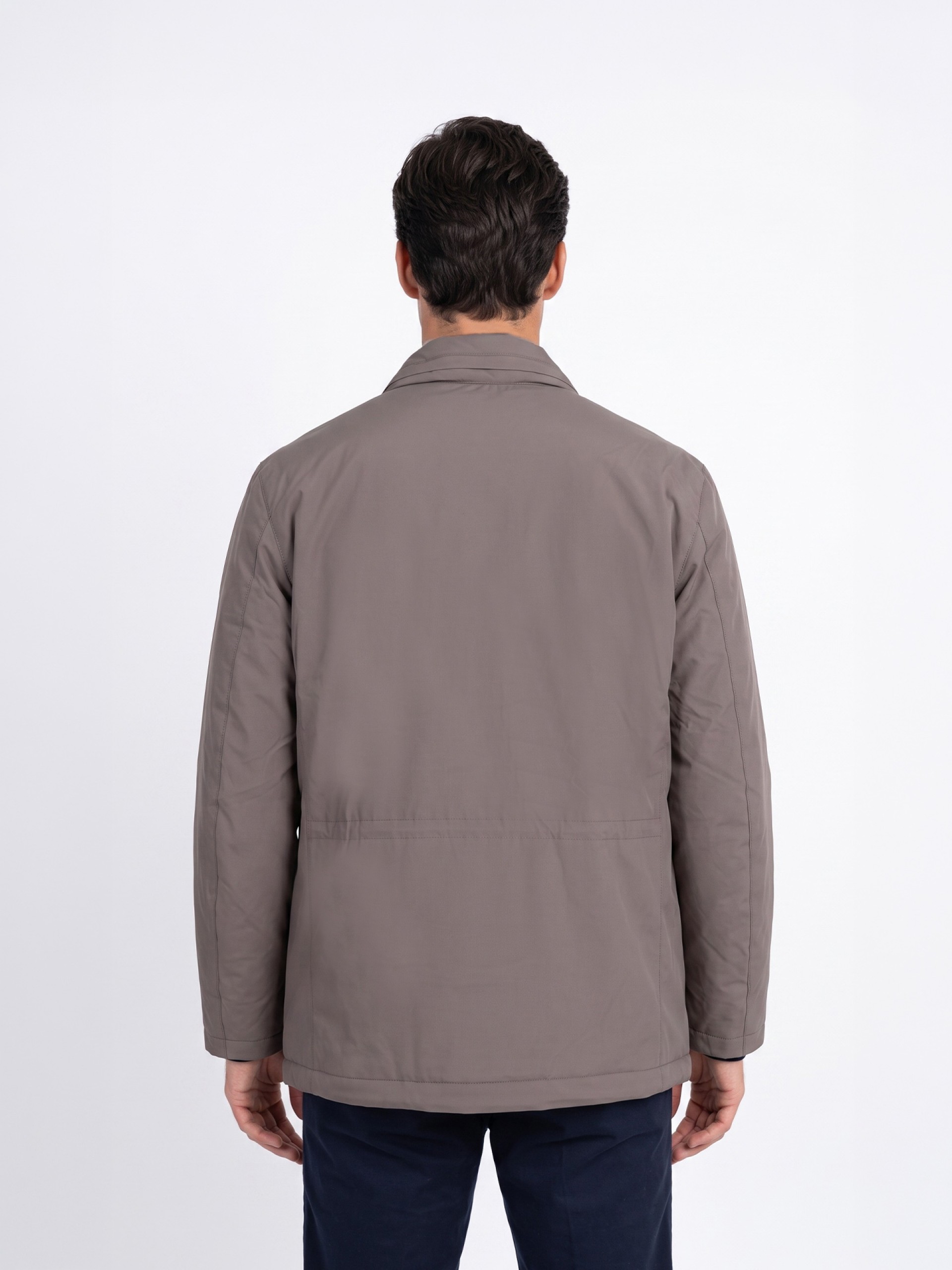 Technical hooded jacket